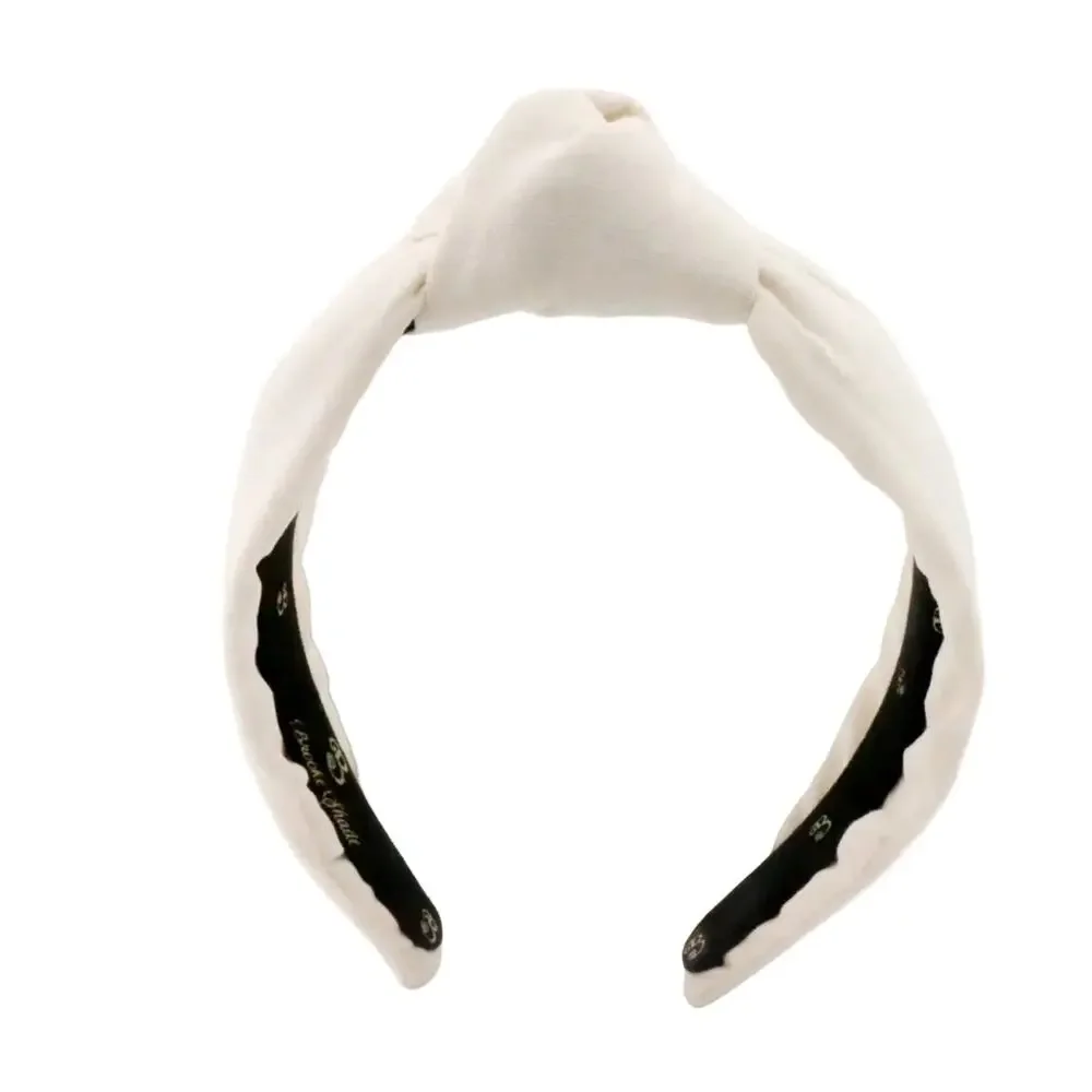 Oatmeal Linen Topknot Headbands
